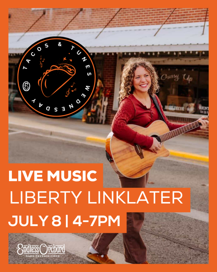 Tacos & Tunes – Live Music with Liberty Linklater 7/8